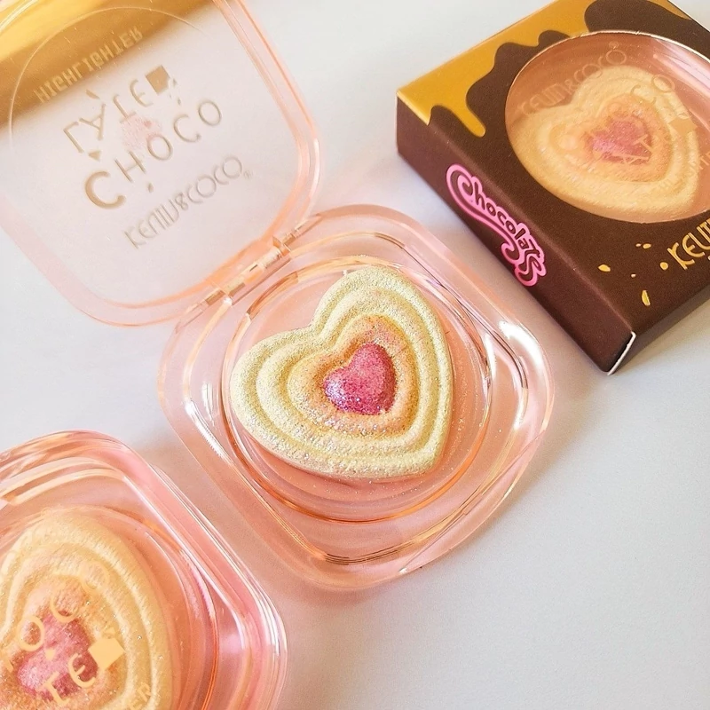 هایلایتر و رژگونه قلبی choco