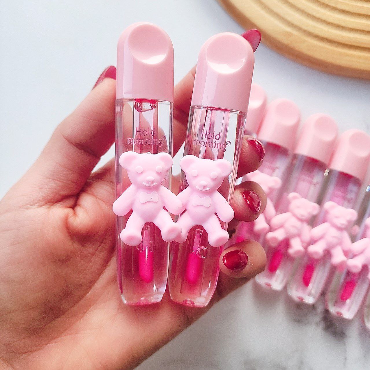 لیپ‌گلاس‌های خرسی اورجینال از برند hold morning