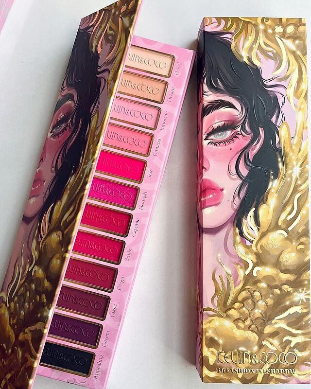 پالت سایه سه طبقه تاشو صورتی کوین اند کوکو Kevin & Coco