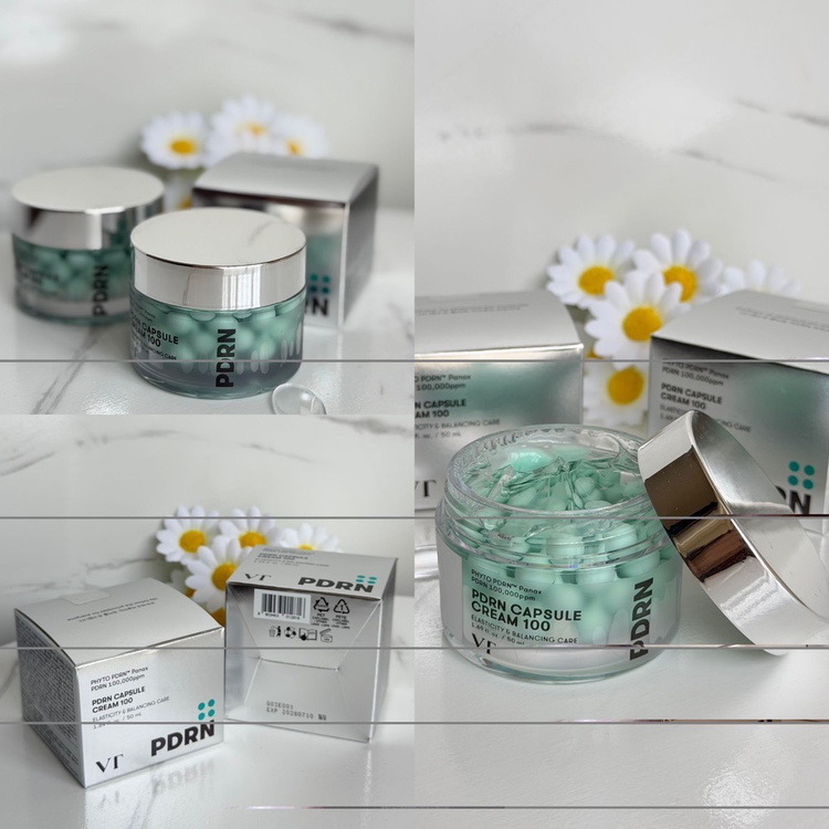کرم کپسولی ترکیبی از ژل ابرسان و کپسول های PDRN. 🍀مشتق از جنسینگ وحشی. که برای کمک به تعادل
