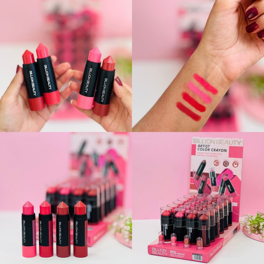 💄رژگونه استیکی پیچی نوک تیز بیلیون بیوتی
