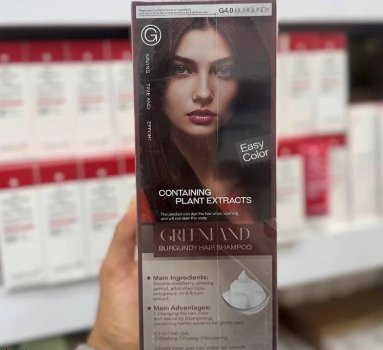 شامپو رنگ موی گیاهی گرین‌لند (Greenland) اصل؛ پوشش ۱۰۰٪ موهای سفید در ۱۰ دقیقه (چهار رنگ مختلف) ویژگی های اصلی شامپو رنگ موی گیاهی گرین‌لند (Greenland) اصل؛ پوشش ۱۰۰٪ موهای سفید در ۱۰ دقیقه (چهار رنگ مختلف)