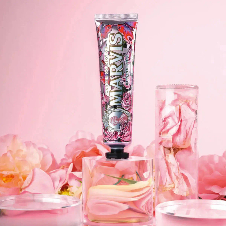 خمیر دندان مارویس KISSING ROSE گاردن رز بلغاری 75میل