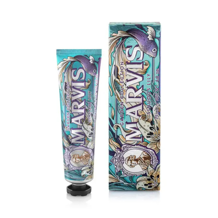 خمیر دندان مارویس مدل Marvis Sinuous Lily Toothpasteسینوس لیلی 75 میل
